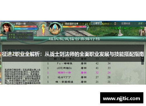 征途2职业全解析：从战士到法师的全面职业发展与技能搭配指南